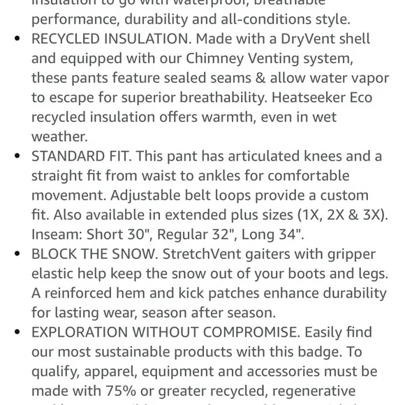 NWT Women’s The North Face Boysenberry Freedom Insulated Pant XS TP - Picture 10 of 12